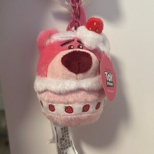 Shanghai Disney Resort Lotso Keychain (Strawberry Scented)